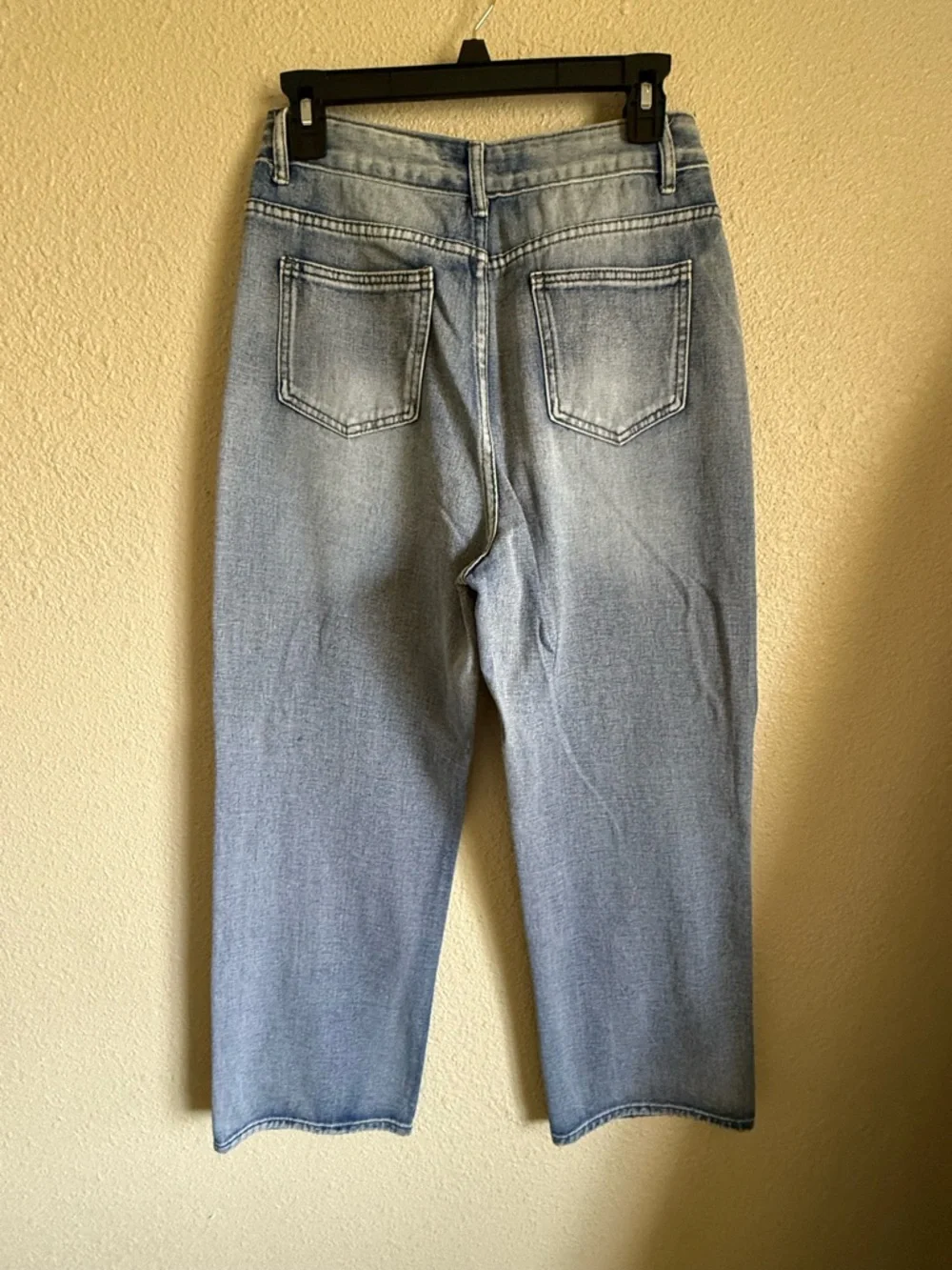 Light Blue Embroidered Patchwork Jeans - Women